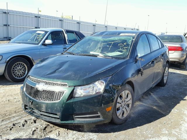 1G1PA5SH0E7138270 - 2014 CHEVROLET CRUZE LS GREEN photo 2