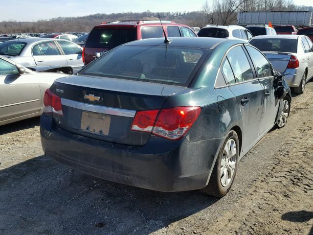 1G1PA5SH0E7138270 - 2014 CHEVROLET CRUZE LS GREEN photo 4