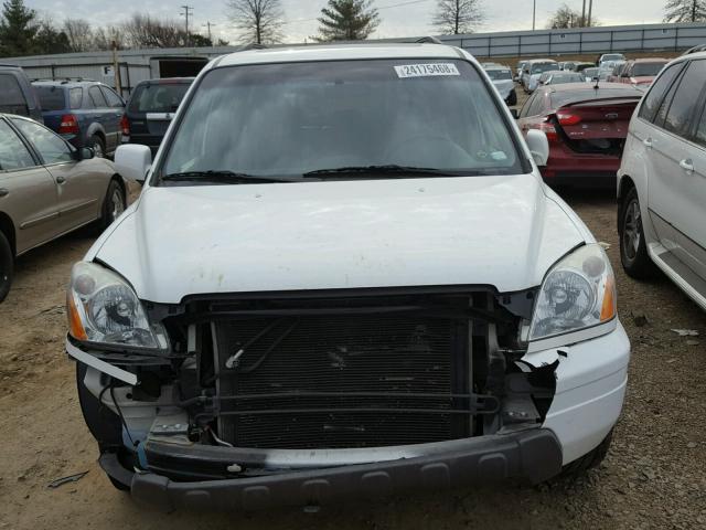 5FNYF18505B064572 - 2005 HONDA PILOT EXL WHITE photo 9