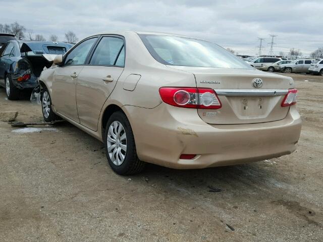 5YFBU4EE4CP060074 - 2012 TOYOTA COROLLA BA GOLD photo 3