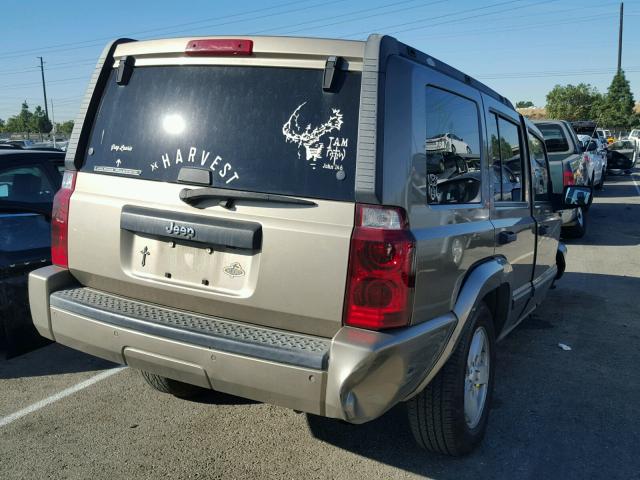 1J8HH48K96C310821 - 2006 JEEP COMMANDER ოქროსფერი ფოტო 4