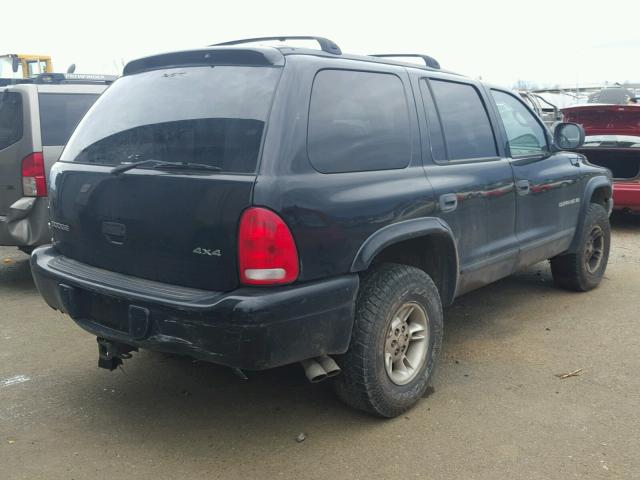 1B4HS28Y1WF224514 - 1998 DODGE DURANGO BLACK photo 4