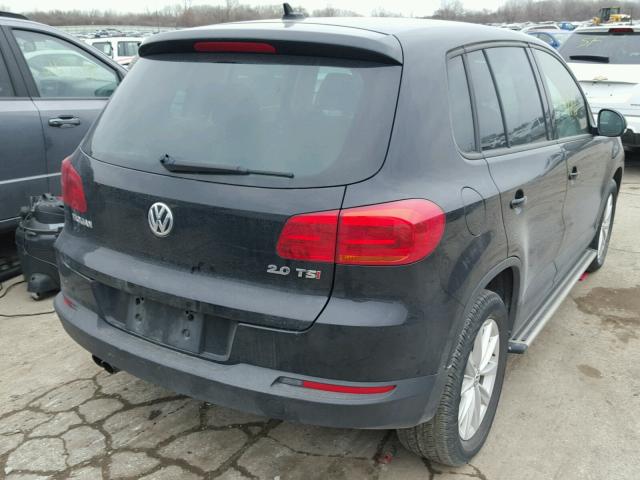 WVGAV3AXXEW622592 - 2014 VOLKSWAGEN TIGUAN S BLACK photo 4