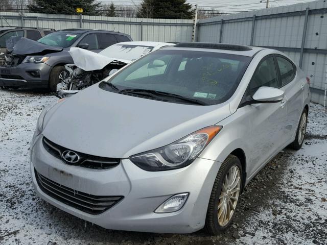 KMHDH4AE6DU697230 - 2013 HYUNDAI ELANTRA GL SILVER photo 2