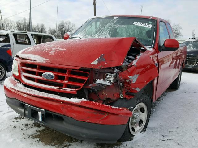 2FTRX17243CA32107 - 2003 FORD F150 RED photo 2