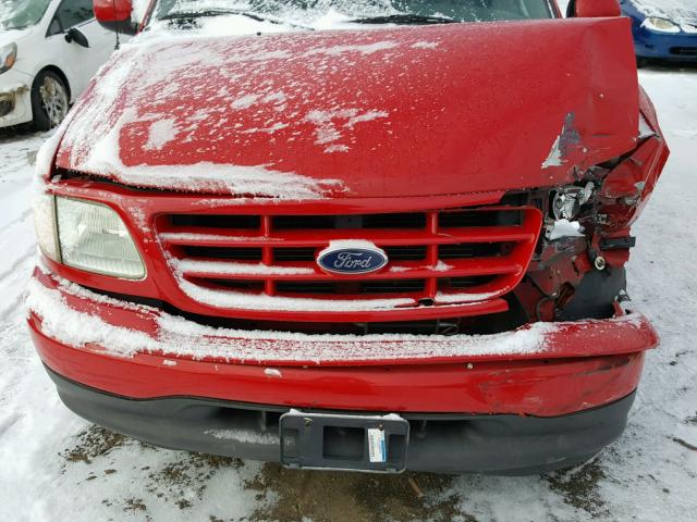 2FTRX17243CA32107 - 2003 FORD F150 RED photo 7