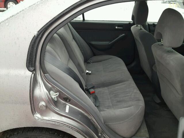 1HGES15575L022062 - 2005 HONDA CIVIC LX GRAY photo 6