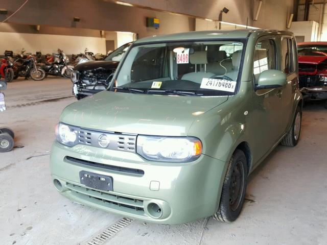 JN8AZ28R89T102753 - 2009 NISSAN CUBE BASE GREEN photo 2