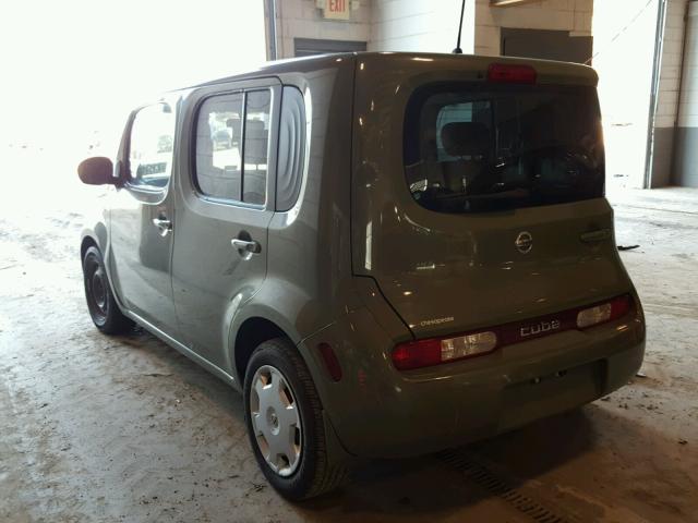 JN8AZ28R89T102753 - 2009 NISSAN CUBE BASE GREEN photo 3