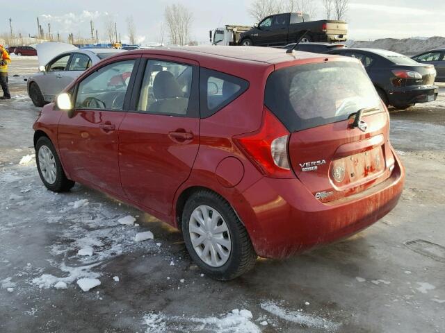 3N1CE2CP2EL404689 - 2014 NISSAN VERSA NOTE RED photo 3