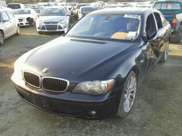 WBAHL83588DT13556 - 2008 BMW 750I BLACK photo 2
