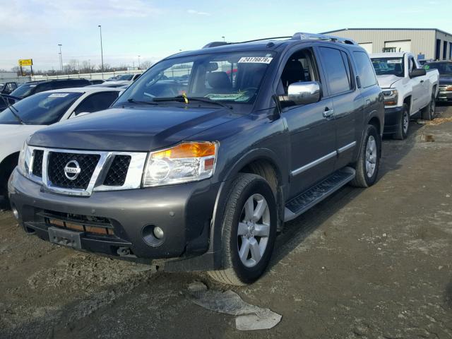 5N1AA0NC1CN605698 - 2012 NISSAN ARMADA SV GRAY photo 2