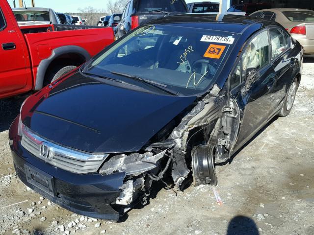 19XFB2F56CE378502 - 2012 HONDA CIVIC LX BLACK photo 9