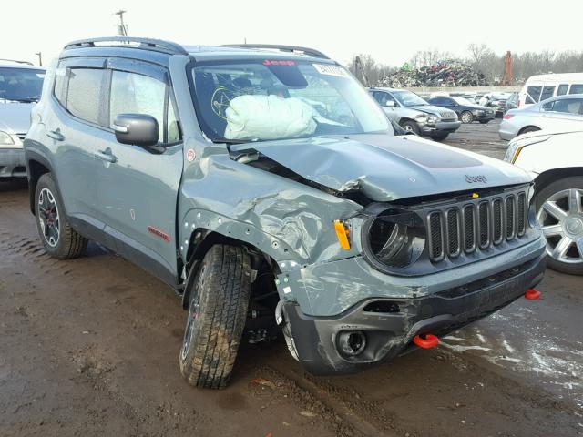 ZACCJBCT6GPD48224 - 2016 JEEP RENEGADE T TEAL photo 1