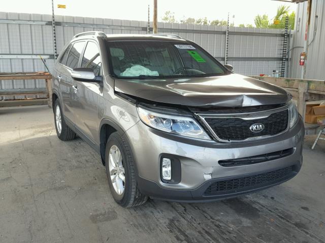 5XYKT3A68FG602507 - 2015 KIA SORENTO LX GRAY photo 1