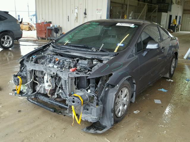 2HGFG3B59CH559533 - 2012 HONDA CIVIC LX CHARCOAL photo 2