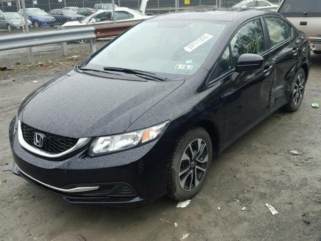 19XFB2F89FE230522 - 2015 HONDA CIVIC EX შავი ფოტო 2