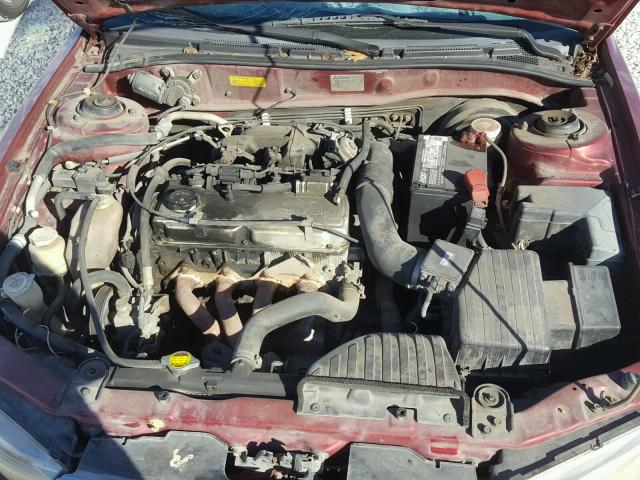 4A3AA46G7YE099716 - 2000 MITSUBISHI GALANT ES RED photo 7