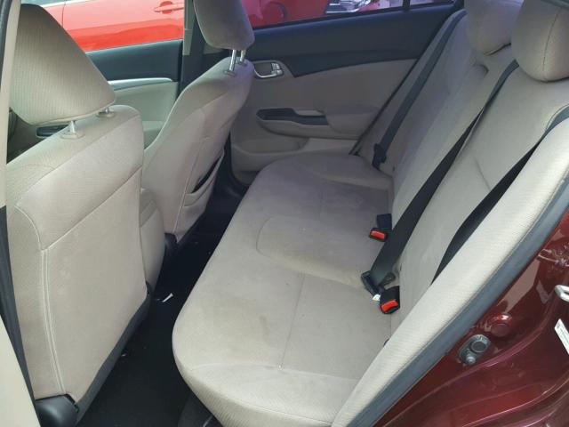 19XFB2F83DE276974 - 2013 HONDA CIVIC EX 勃艮第红 照片 6