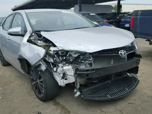 5YFBURHE0GP479442 - 2016 TOYOTA COROLLA L SILVER photo 9