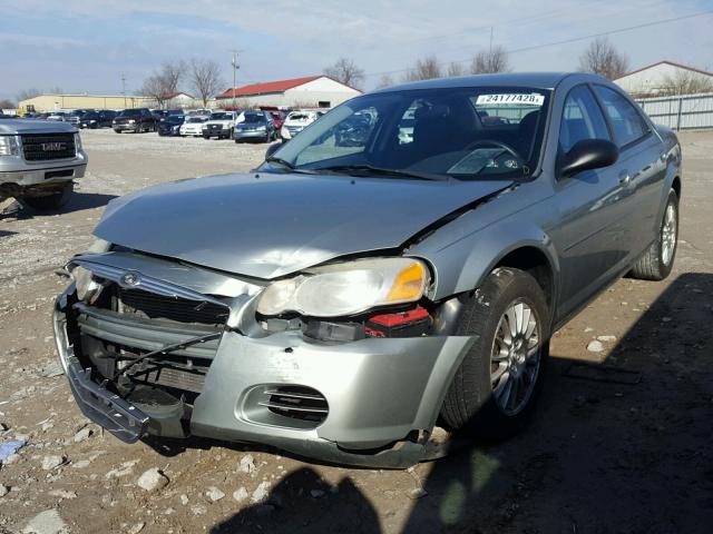 1C3EL56R74N225500 - 2004 CHRYSLER SEBRING LX GRAY photo 2