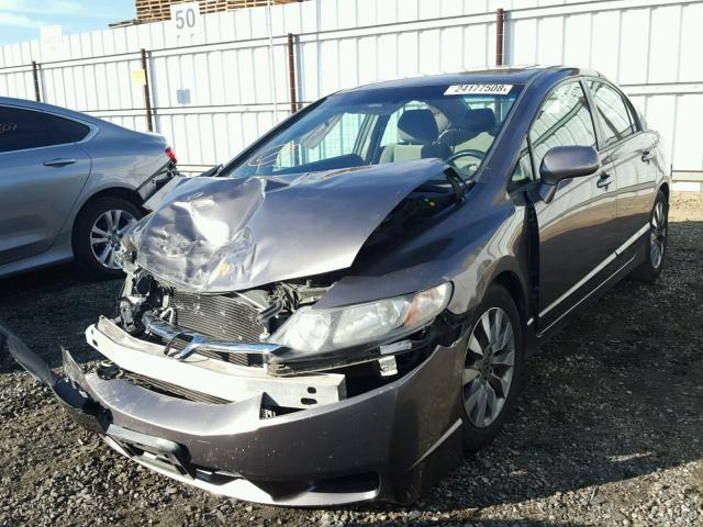 2HGFA1F86AH523807 - 2010 HONDA CIVIC EX CHARCOAL photo 2