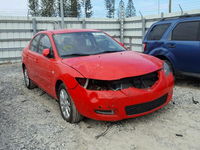 JM1BK12F181834116 - 2008 MAZDA 3 I RED photo 1