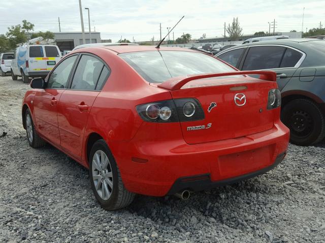 JM1BK12F181834116 - 2008 MAZDA 3 I RED photo 3