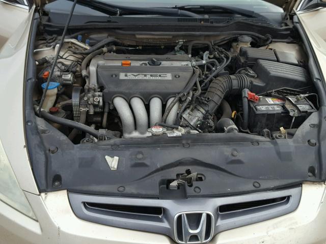 1HGCM56444A072555 - 2004 HONDA ACCORD LX TAN photo 7