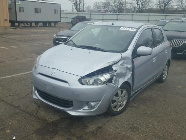 ML32A3HJ2EH003188 - 2014 MITSUBISHI MIRAGE DE SILVER photo 2