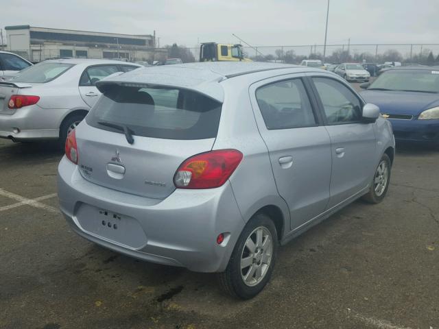 ML32A3HJ2EH003188 - 2014 MITSUBISHI MIRAGE DE SILVER photo 4