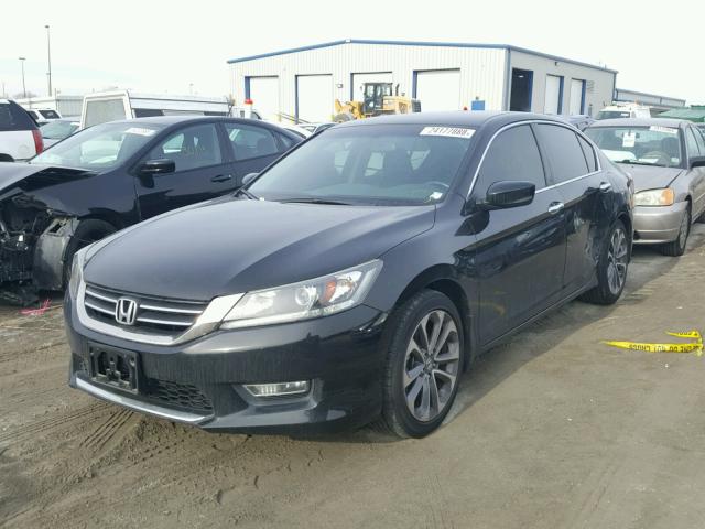 1HGCR2F58DA185031 - 2013 HONDA ACCORD SPO BLACK photo 2