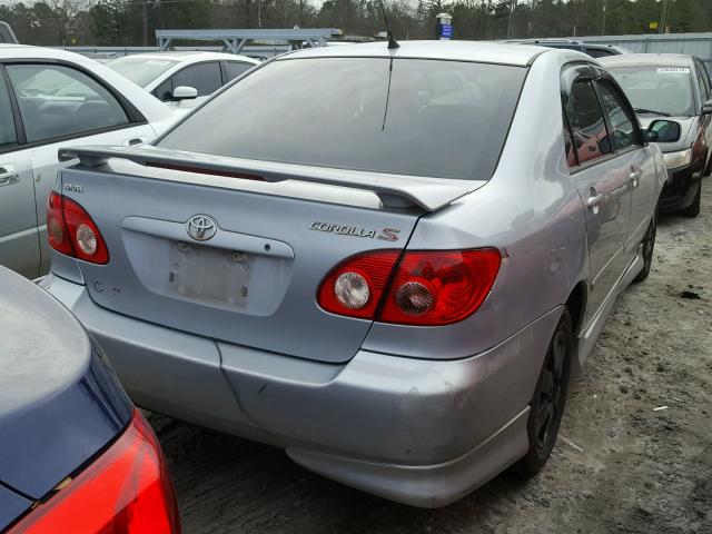 2T1BR32E87C748536 - 2007 TOYOTA COROLLA CE SILVER photo 4