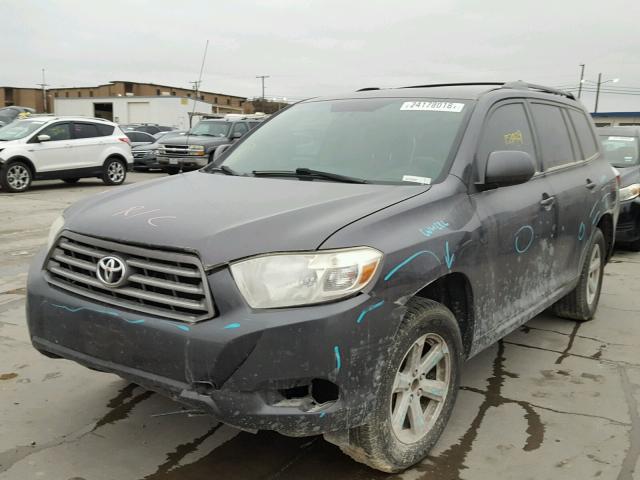 5TDZK3EH3AS002177 - 2010 TOYOTA HIGHLANDER GRAY photo 2