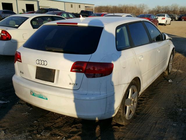 WAUHF78P38A029278 - 2008 AUDI A3 2.0 WHITE photo 4