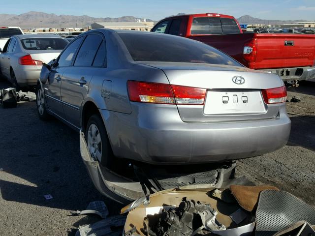 5NPET46C56H059885 - 2006 HYUNDAI SONATA GL GRAY photo 3