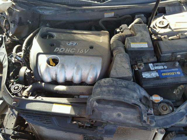 5NPET46C56H059885 - 2006 HYUNDAI SONATA GL GRAY photo 7