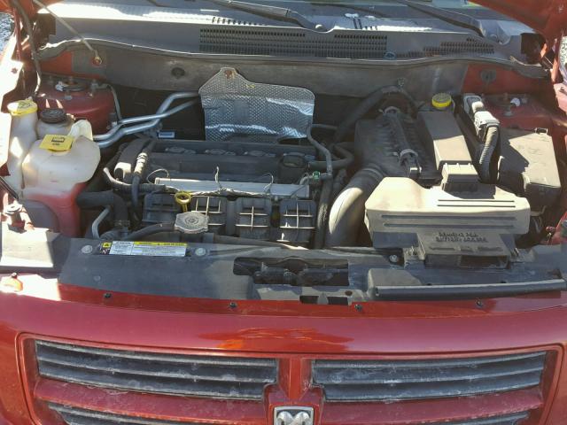 1B3HB48AX9D180211 - 2009 DODGE CALIBER SX RED photo 7