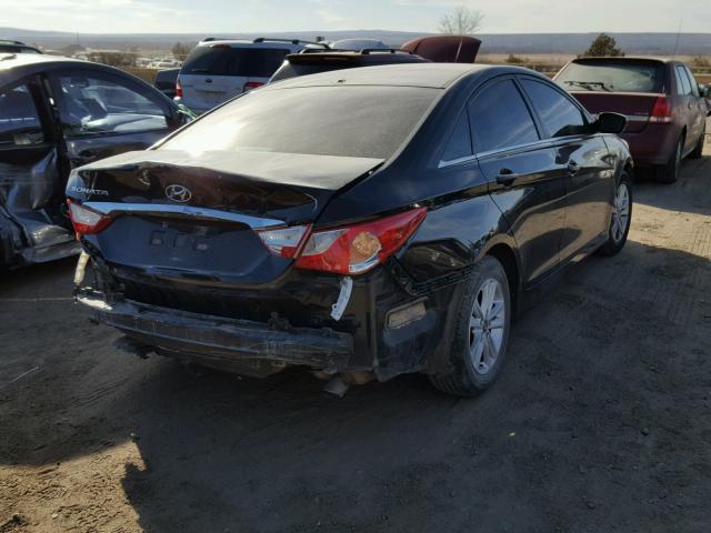 5NPEB4AC4EH838820 - 2014 HYUNDAI SONATA GLS BLACK photo 4