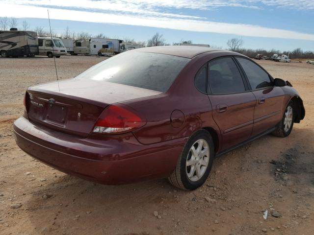 1FAFP56U06A157307 - 2006 FORD TAURUS SEL MAROON photo 4