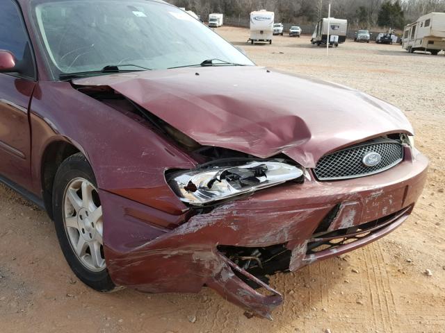 1FAFP56U06A157307 - 2006 FORD TAURUS SEL MAROON photo 9