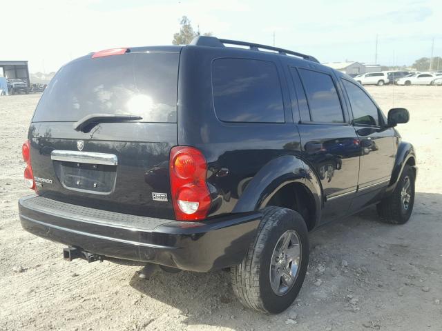 1D8HD58D45F514340 - 2005 DODGE DURANGO LI BLACK photo 4