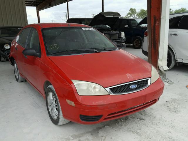 1FAFP34N67W341400 - 2007 FORD FOCUS ZX4 RED photo 1