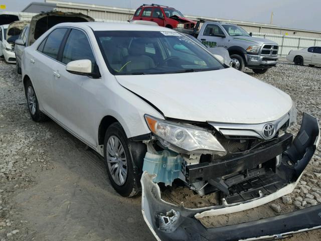 4T1BF1FKXCU182756 - 2012 TOYOTA CAMRY BASE WHITE photo 1