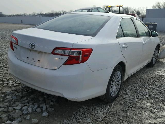 4T1BF1FKXCU182756 - 2012 TOYOTA CAMRY BASE WHITE photo 4