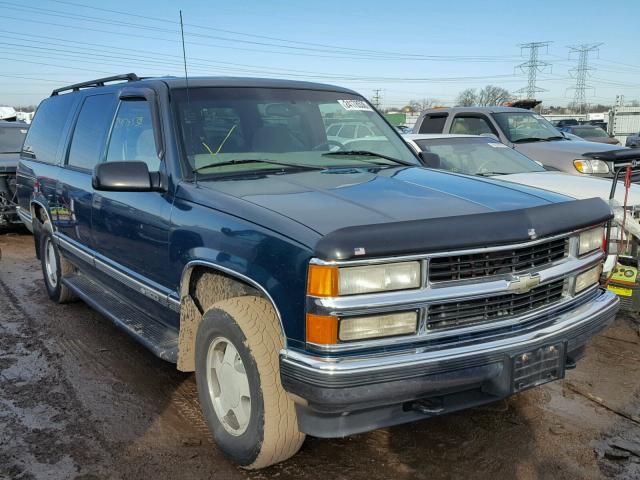 1GNFK16RXXJ520153 - 1999 CHEVROLET SUBURBAN K GREEN photo 1