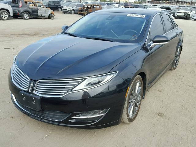 3LN6L2LU4ER824811 - 2014 LINCOLN MKZ HYBRID BLACK photo 2