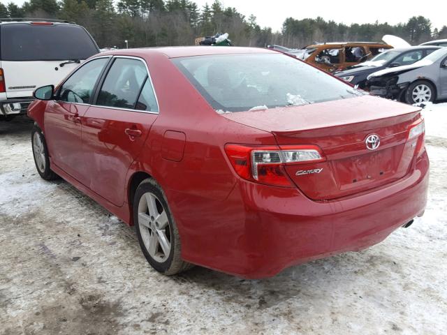 4T1BF1FK1DU655767 - 2013 TOYOTA CAMRY L RED photo 3