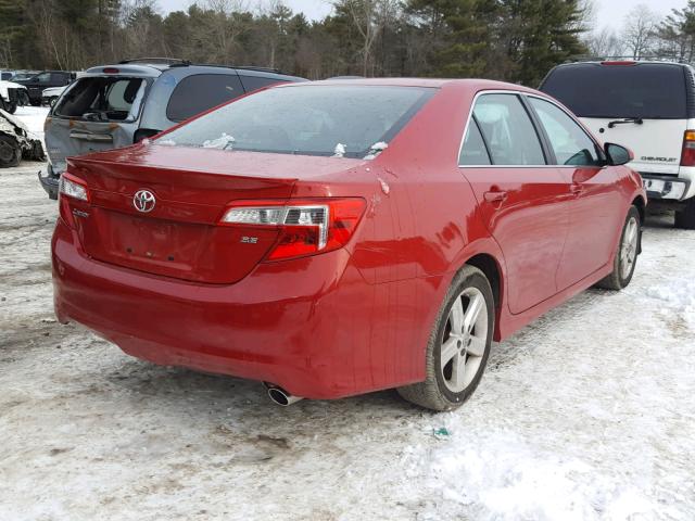 4T1BF1FK1DU655767 - 2013 TOYOTA CAMRY L RED photo 4