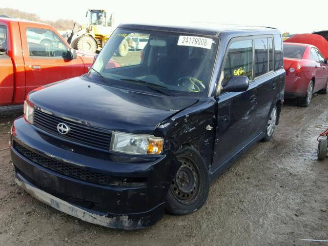 JTLKT324350181088 - 2005 TOYOTA SCION XB BLUE photo 2